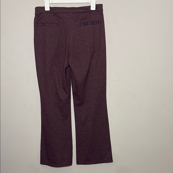 Lee Women's Burgundy Flare Pants - Picture 6 of 8